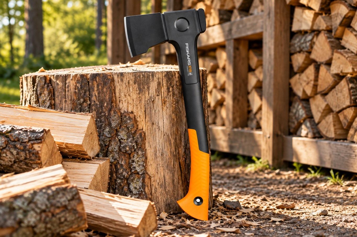 Siekiera uniwersalna Fiskars X18 S 44,5 cm – do rąbania i podpałki